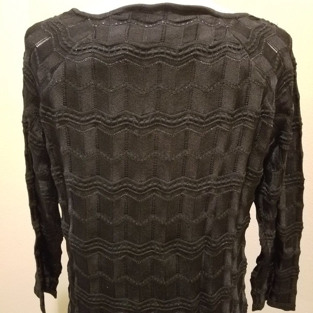 New White House Black Mkt Black Lace Gold Sweater - Picture 8 of 14
